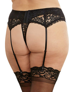 Stretch Lace Garter Belt