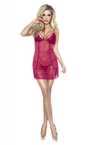 Provocative wine babydoll