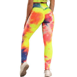 Anti-Cellulite Compression patchwork leggings