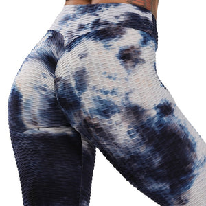 Anti-Cellulite Compression patchwork leggings