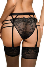 Sensual lacy suspender belt