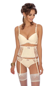  Adorable cream push up bra alluring lingerie