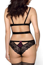 Soft black bodysuit with pink bows