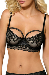 Feminine crop top lace bra