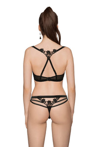 Beautiful delicate floral thong