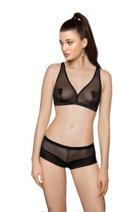 Beautiful bridal brief with floral applique