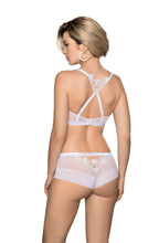 Beautiful bridal brief with floral applique