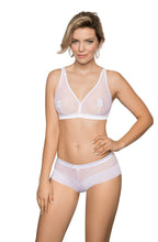 Beautiful bridal brief with floral applique
