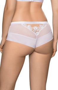 Beautiful bridal brief with floral applique