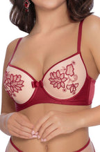 Floral push up bra