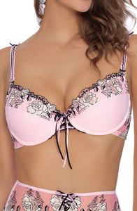 Beautiful floral embroidered bra