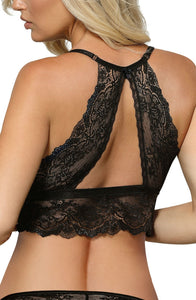 Alluring black lace bralette