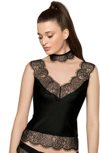 Beautiful lace shirt with a choker