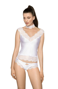 Beautiful lace shirt with a choker