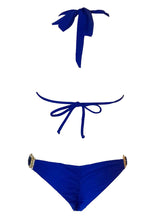 Tina Halter Top & Skimpy Bottom - Blue